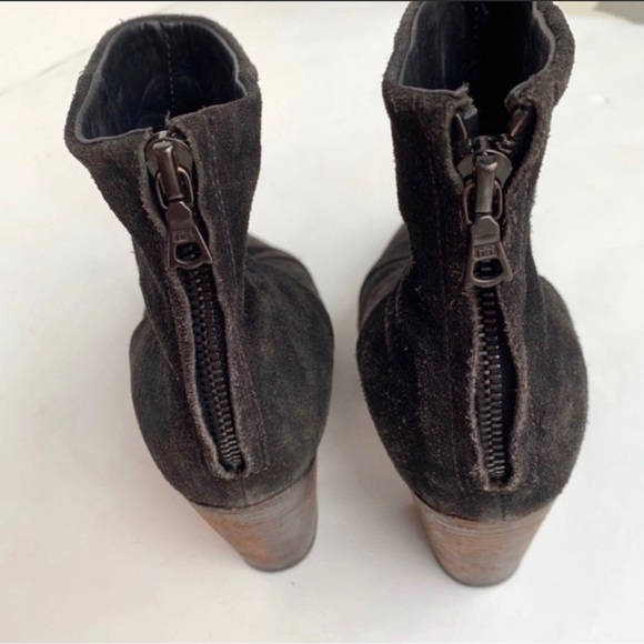 Rag & bone Newbury Black Suede Ankle Boots 37 7 As Seen On Taylor Swift - Picture 7 of 9